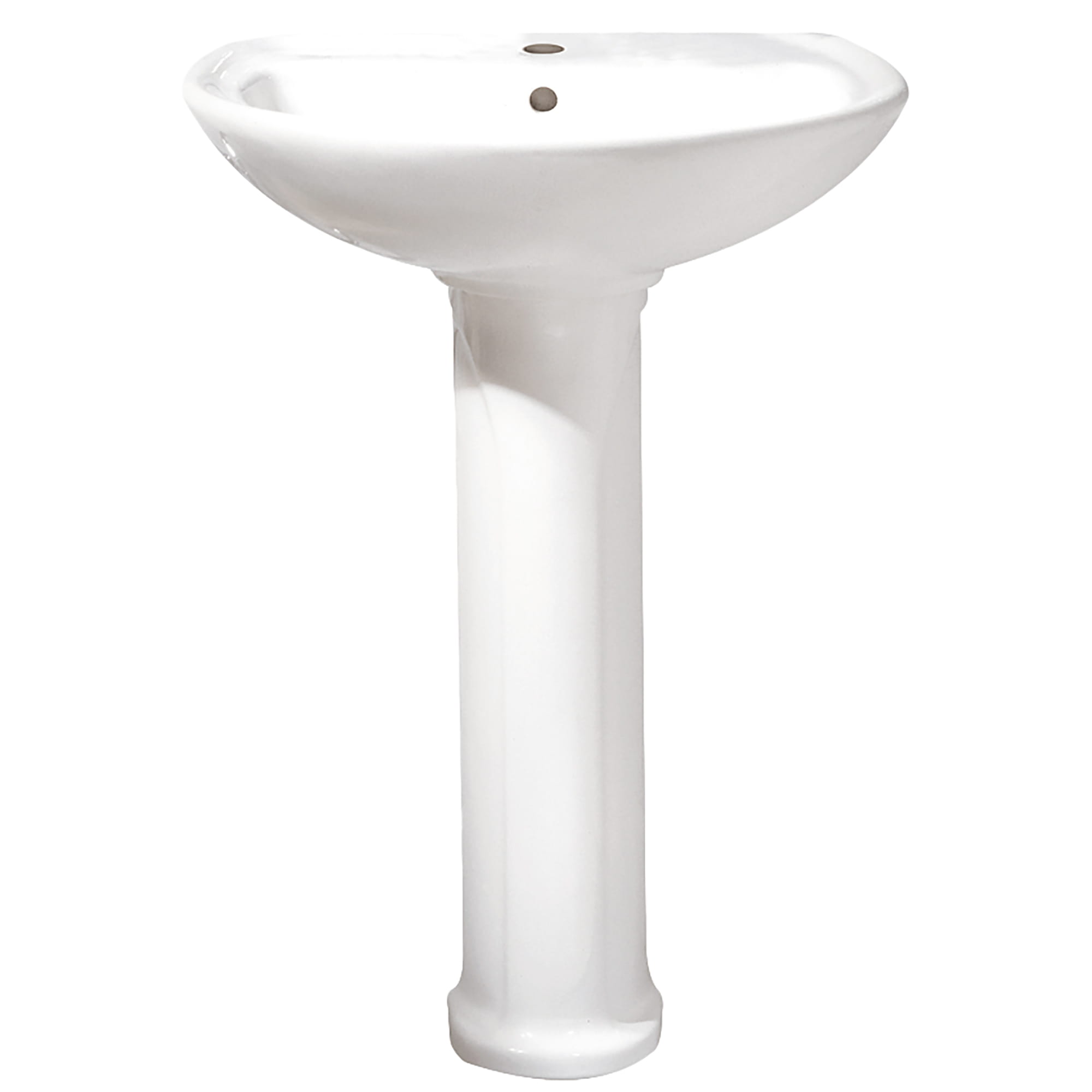 Cadet Center Hole Only Pedestal Sink Top and Leg Combination WHITE